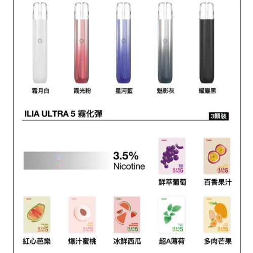 【ILIA哩亞五代煙彈】✨五代煙彈 🔥一盒三入 限時活動《滿四盒送主機》
